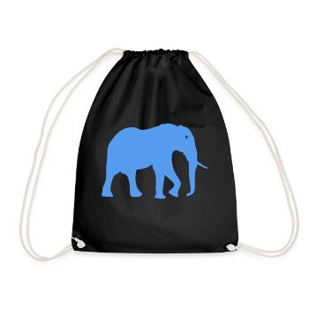 elephant - Turnbeutel - Schwarz - Vorne