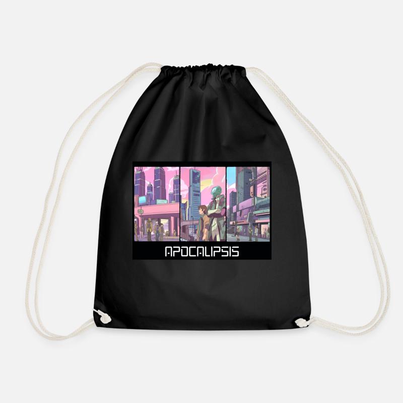 Apocalypse - Drawstring Bag - black