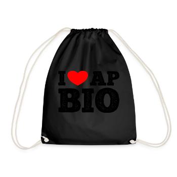 AP Biology Funny High School AP Class Survivor - Drawstring Bag - black - Front