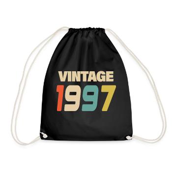 1997 Vintage Retro Classic 1997 - Turnbeutel - Schwarz - Vorne