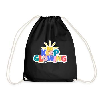 Keep Glowing - Drawstring Bag - black - Front