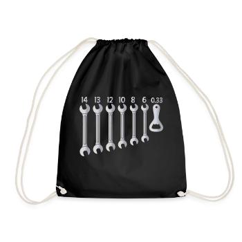 Keys Mechanic Opener Beer Humor Alcohol Beers - Drawstring Bag - black - Front