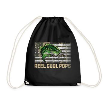 Moulinet Cool Pops Pêche Camo Drapeau Fête des Pères - Sac de sport léger - noir - Devant
