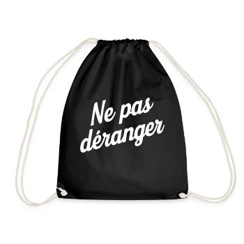 Ne pas déranger - Sac de sport léger - noir - Devant