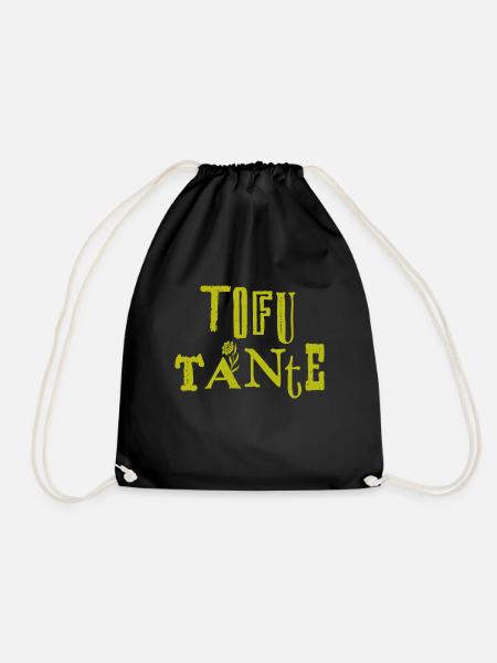 Tofu Tante 2 - Turnbeutel - Schwarz