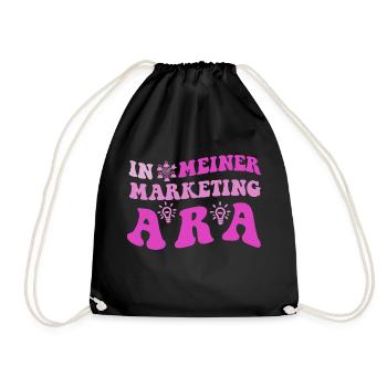 In meiner Marketing Ära - Turnbeutel - Schwarz - Vorne