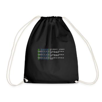 linux shell ls dot - Sac de sport léger - noir - Devant