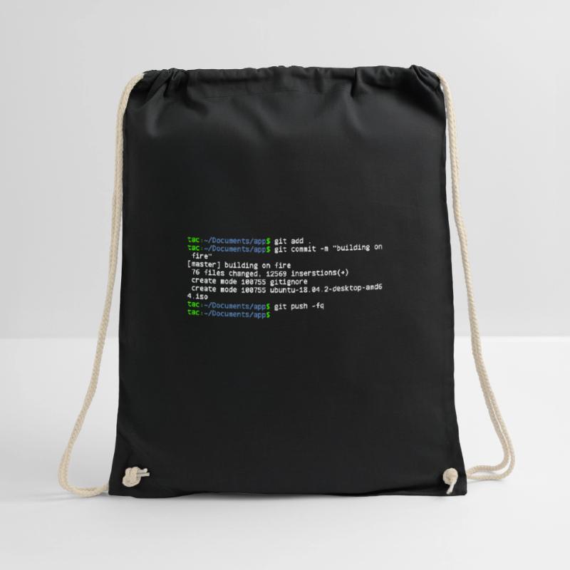 linux shell git building on fire Sac de sport léger