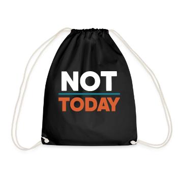 Not Today - Sac de sport léger - noir - Devant