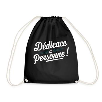 Dédicace à personne - Sac de sport léger - noir - Devant