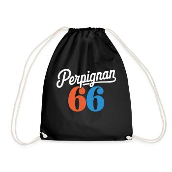 Perpignan 66 - Sac de sport léger - noir - Devant