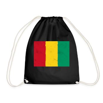 Flag of Guinea – The Power of Africa - Drawstring Bag - black - Front