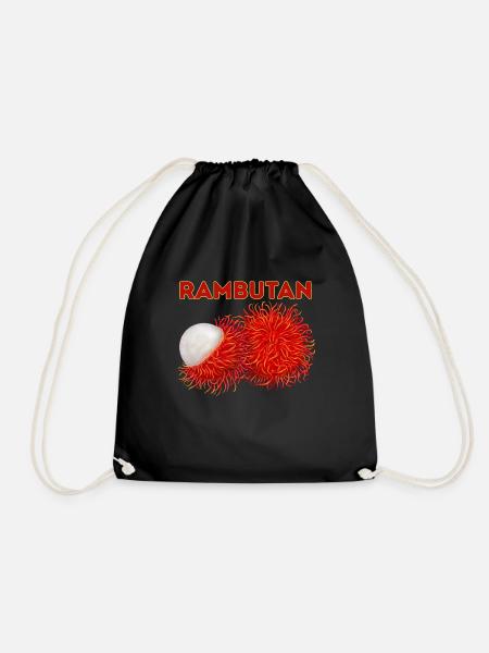 INDONET Rambutan - Turnbeutel - Schwarz