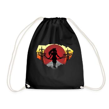 Cable Girl - Turnbeutel - Schwarz - Vorne