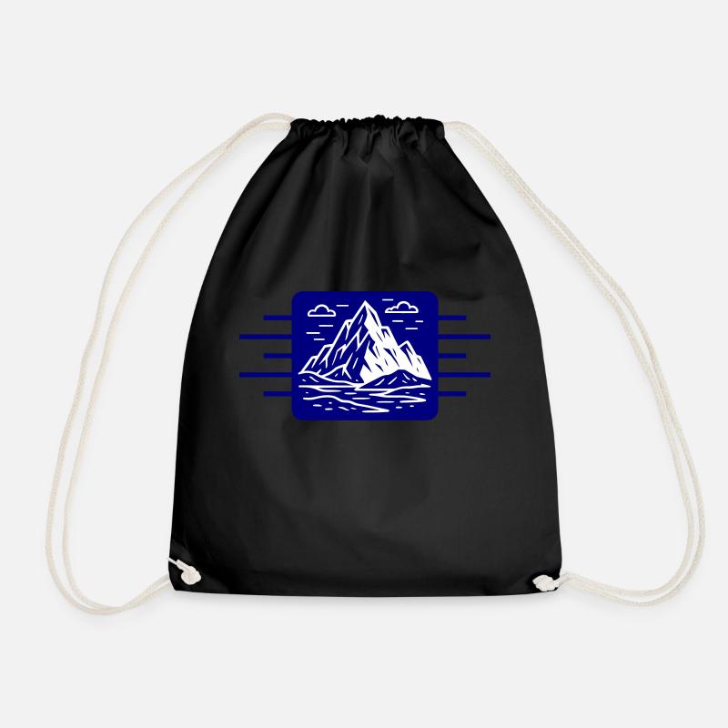 Berge Outdoor - Turnbeutel - Schwarz
