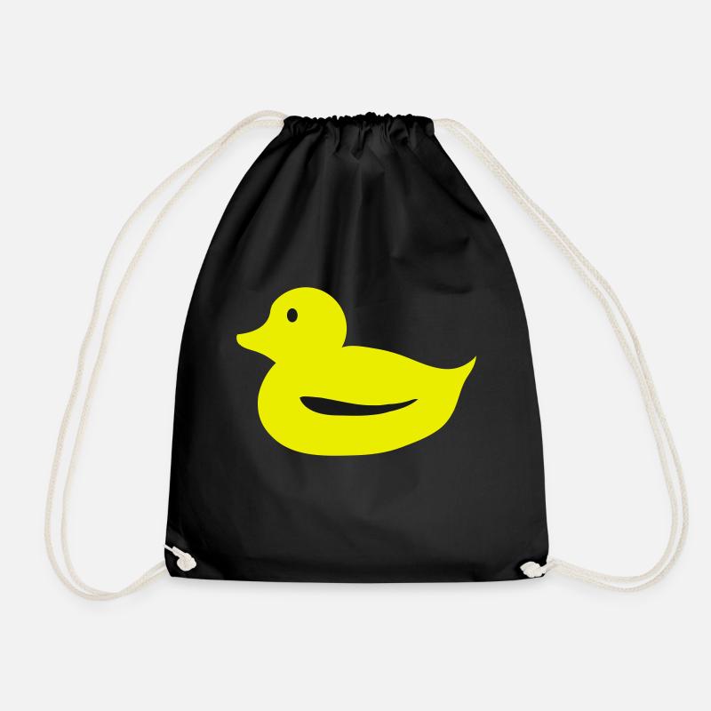 baby duck - Drawstring Bag - black
