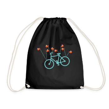 Fail bike - Drawstring Bag - black - Front