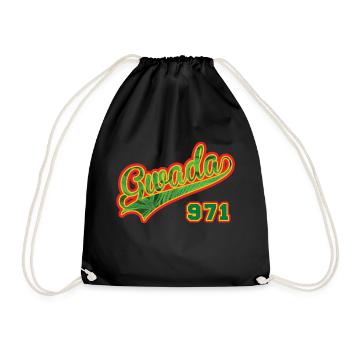 Guadeloupe Gwada 971 Cannabis - Sac de sport léger - noir - Devant