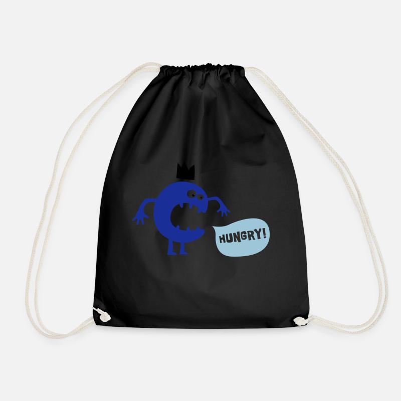 Hungry Monster - Turnbeutel - Schwarz