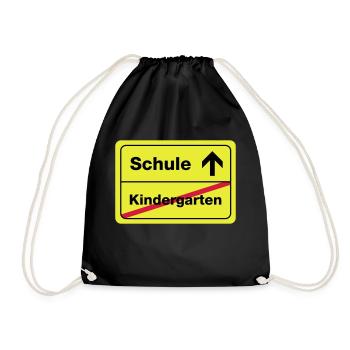 école maternelle, - Sac de sport léger - noir - Devant
