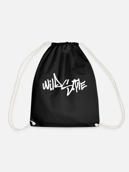 Wildstyle - Hip Hop - Turnbeutel - Schwarz