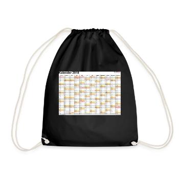 calendrier 2018 - Sac de sport léger - noir - Devant