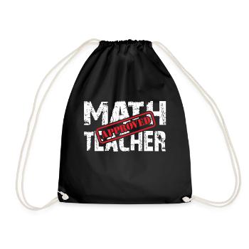Math Teacher Approved. Professeur de mathématiques testé - Sac de sport léger - noir - Devant