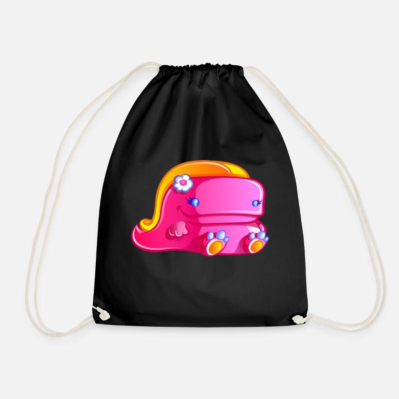 Fleurette le dinosaure - Sac de sport léger - noir