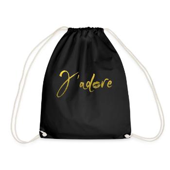 j'adore kiss gold - Sac de sport léger - noir - Devant