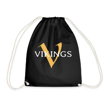 Vikings - Turnbeutel - Schwarz - Vorne