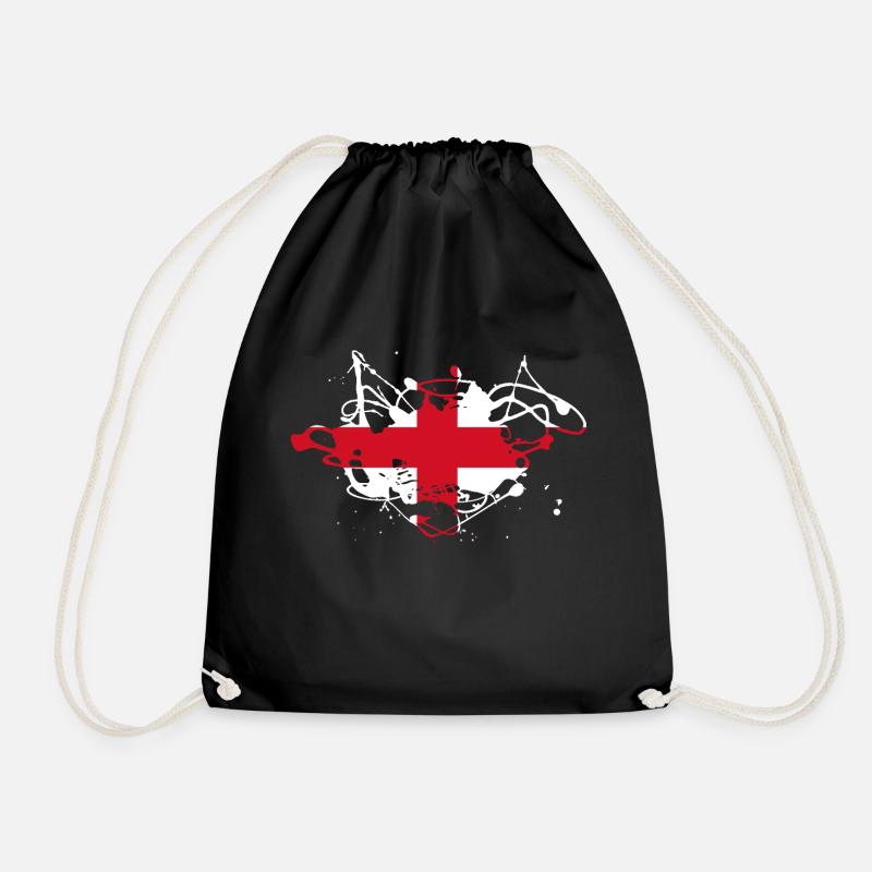 England - Drawstring Bag - black