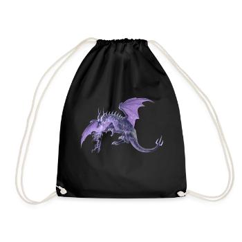 lightning dragon - Turnbeutel - Schwarz - Vorne