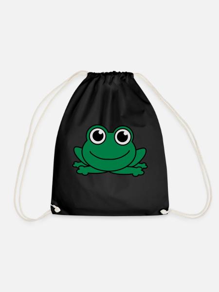 Mignon petit bébé grenouille - Sac de sport léger - noir