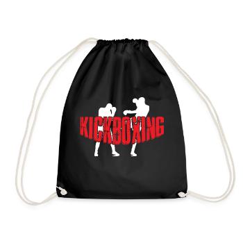 KICKBOXING - Turnbeutel - Schwarz - Vorne