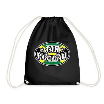 jah rastafari - Drawstring Bag - black - Front