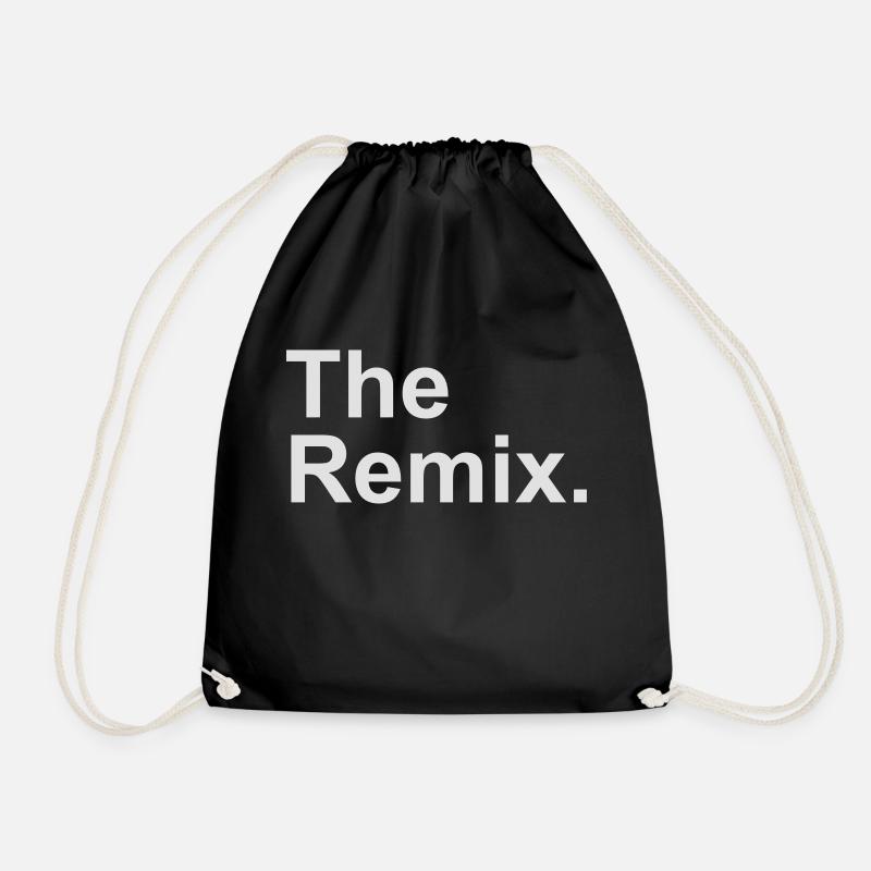 The Remix. - Drawstring Bag - black