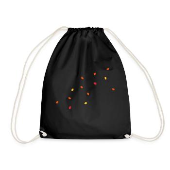 Autumn leaves - Drawstring Bag - black - Front