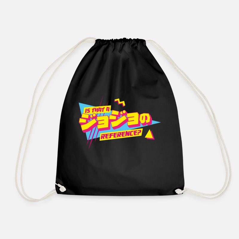 Is that a JoJo reference Jojo's Bizarre Adventure - Drawstring Bag - black