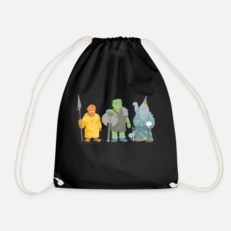 Orcs - Drawstring Bag - black