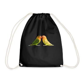 perroquet - Sac de sport léger - noir - Devant