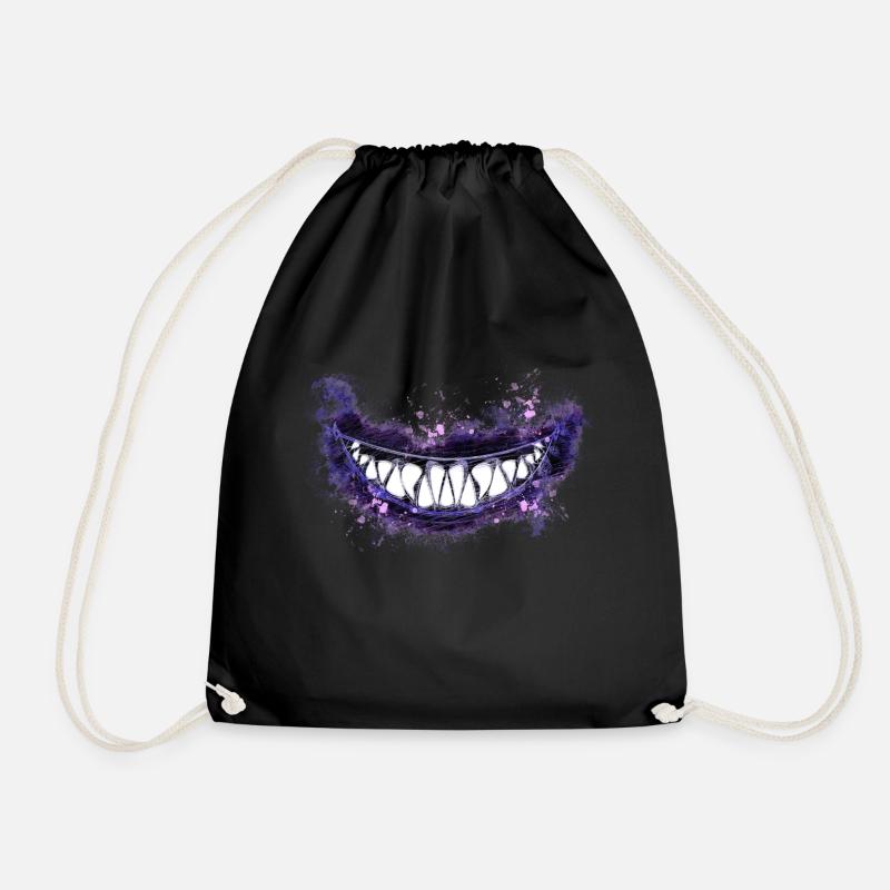 cheshire - Drawstring Bag - black