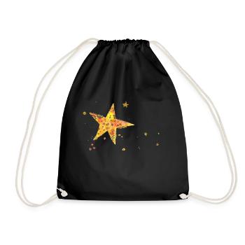 Étoiles - Sac de sport léger - noir - Devant
