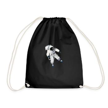 astronaut - Drawstring Bag - black - Front