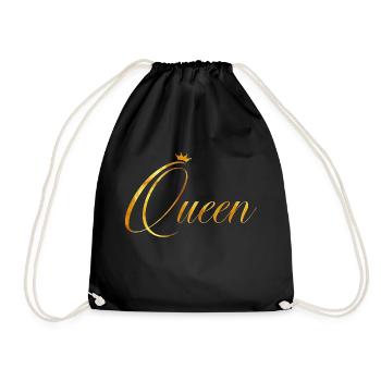 Queen - Drawstring Bag - black - Front