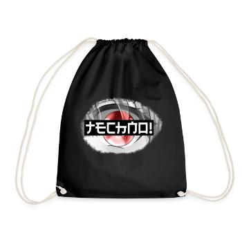Techno Auge Raver Anime - Turnbeutel - Schwarz - Vorne
