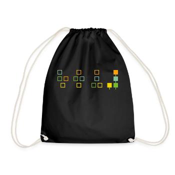 Synthesizer Musician Music keyboard - Drawstring Bag - black - Front