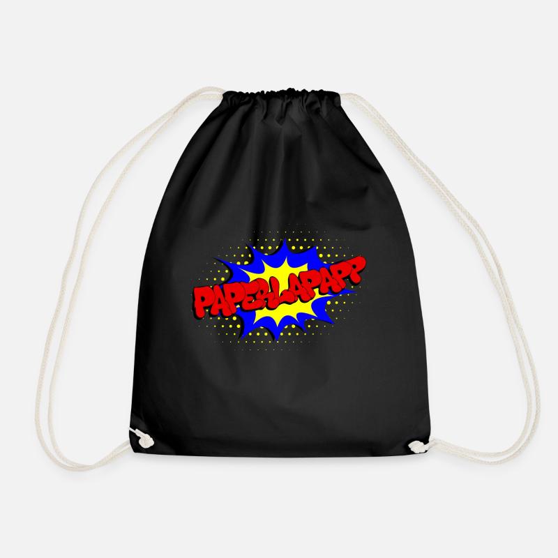 poppycock - Drawstring Bag - black