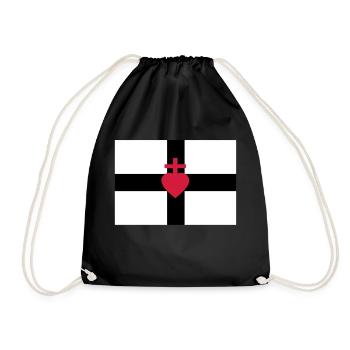Drapeau chouan - Sac de sport léger - noir - Devant
