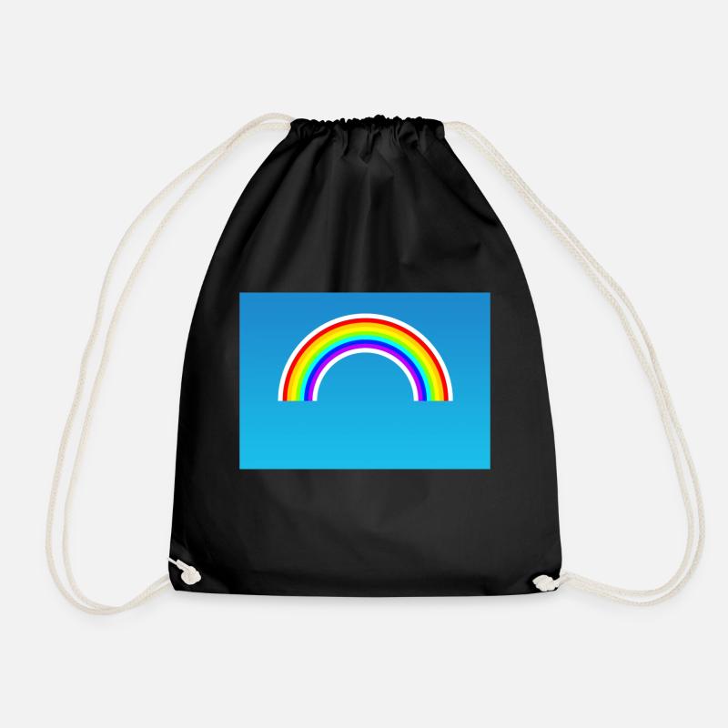 Rainbow - Drawstring Bag - black