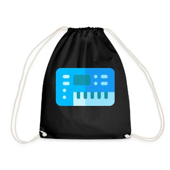 synthesizer - Drawstring Bag - black - Front